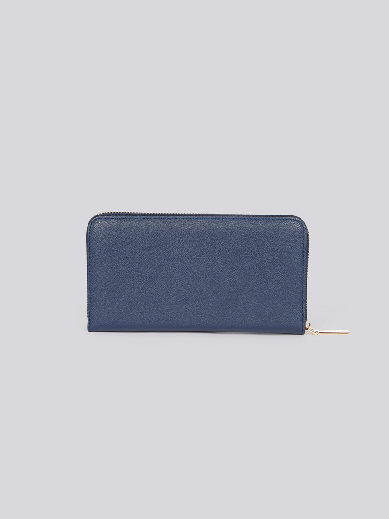 U.S. Polo Assn. Womens Jones Chic Zip Around Wallet in Navy