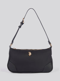 U.S. Polo Assn. Womens Houston Small Hobo Bag in Black