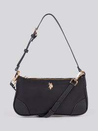 U.S. Polo Assn. Womens Houston Small Hobo Bag in Black