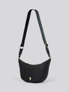 U.S. Polo Assn. Womens Houston Round Crossbody Bag in Black