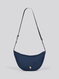 U.S. Polo Assn. Womens Houston Round Crossbody Bag in Navy