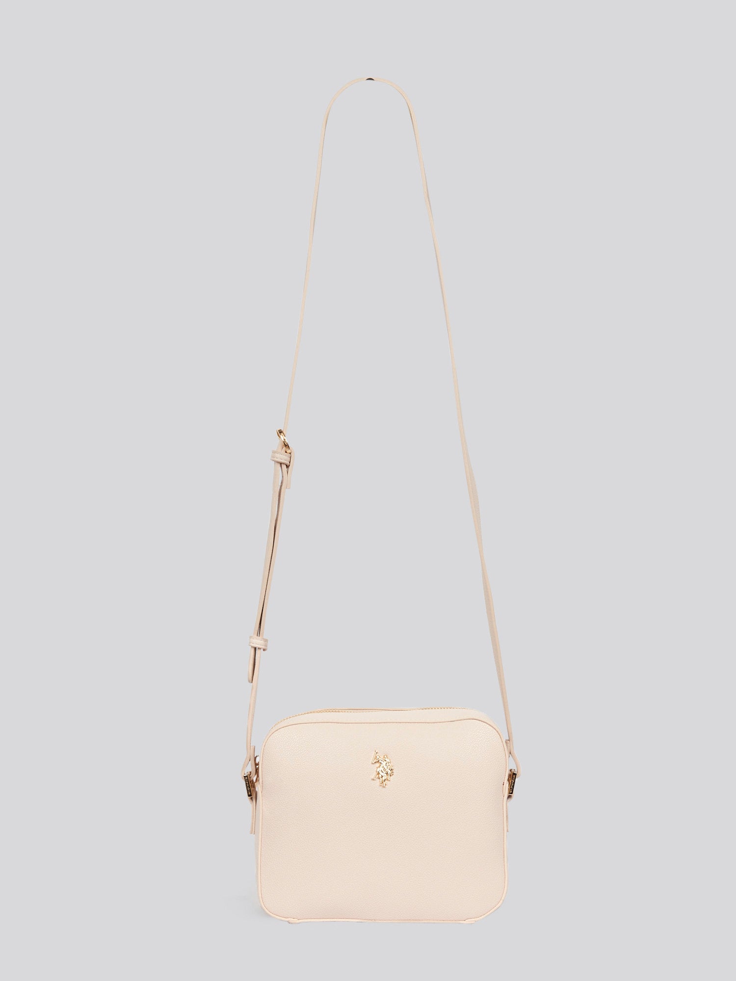 U.S. Polo Assn. Womens Jones Crossbody Bag in Powder