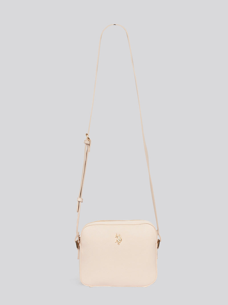 U.S. Polo Assn. Womens Jones Crossbody Bag in Powder