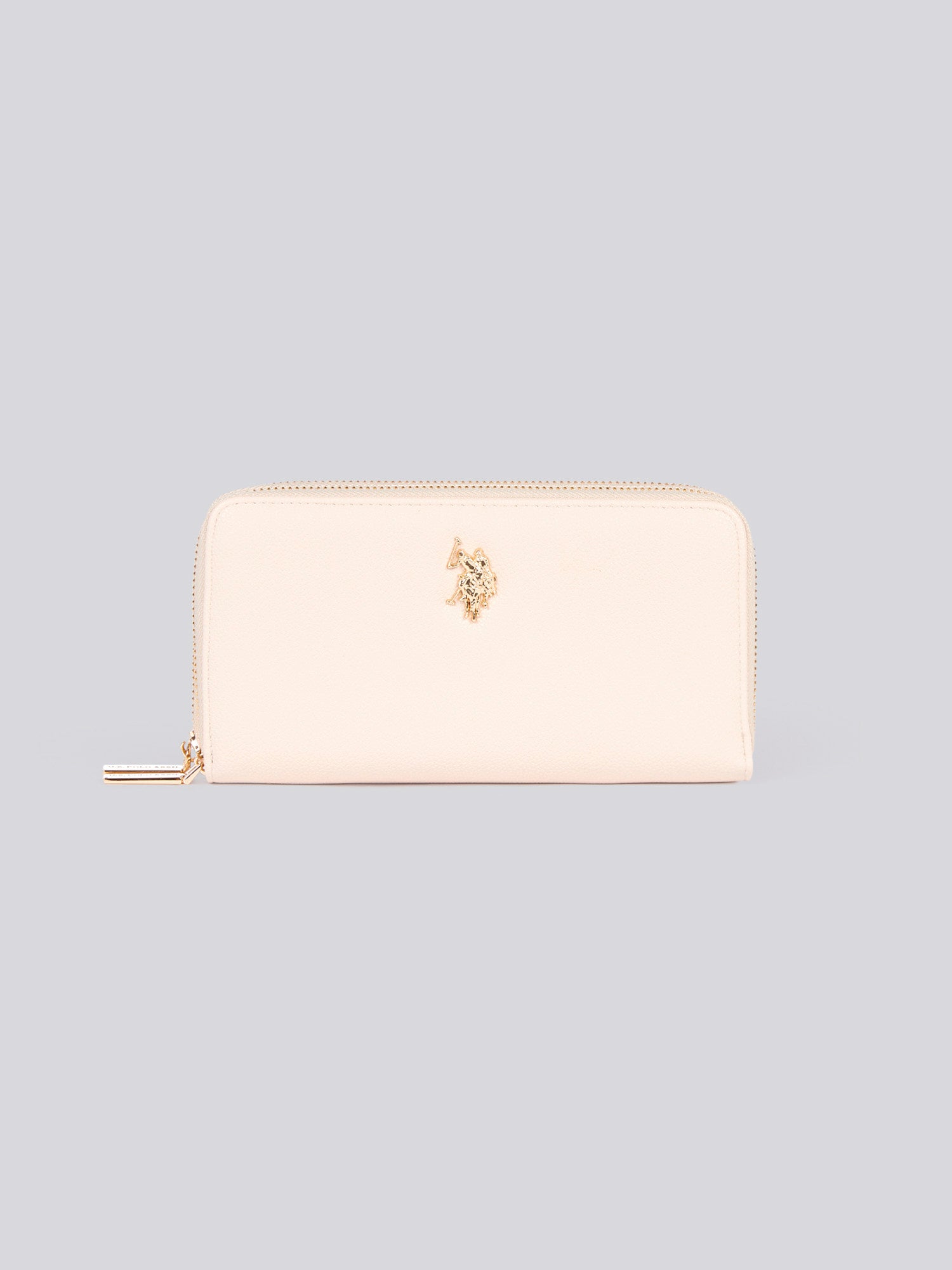 U.S. Polo Assn. Womens Jones Large D-Zip Wallet in Powder