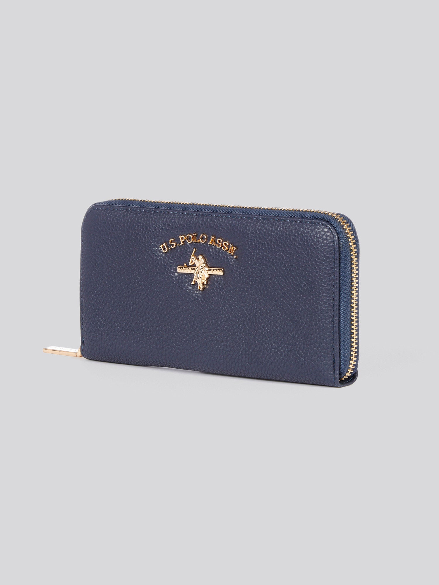 U.S. Polo Assn. Womens Stanford Large Zip Around Wallet in Navy