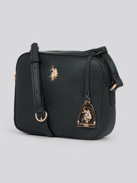 U.S. Polo Assn. Womens Jones Crossbody Bag in Black