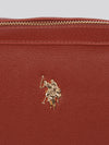 U.S. Polo Assn. Womens Jones Crossbody Bag in Rust