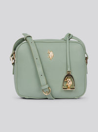 U.S. Polo Assn. Womens Jones Crossbody Bag in Sage