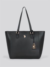 U.S. Polo Assn. Womens Jones Shopping Bag in Black