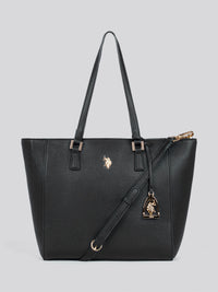 U.S. Polo Assn. Womens Jones Shopping Bag in Black