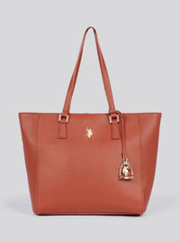 U.S. Polo Assn. Womens Jones Shopping Bag in Rust