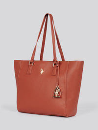 U.S. Polo Assn. Womens Jones Shopping Bag in Rust