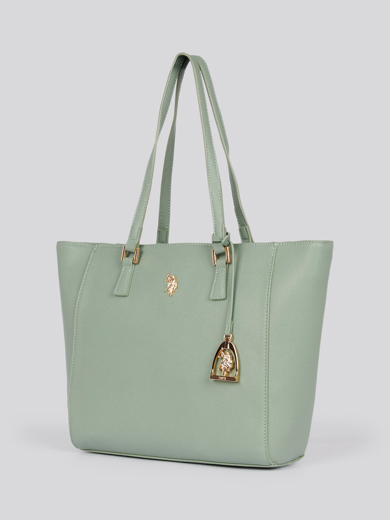 U.S. Polo Assn. Womens Jones Shopping Bag in Sage