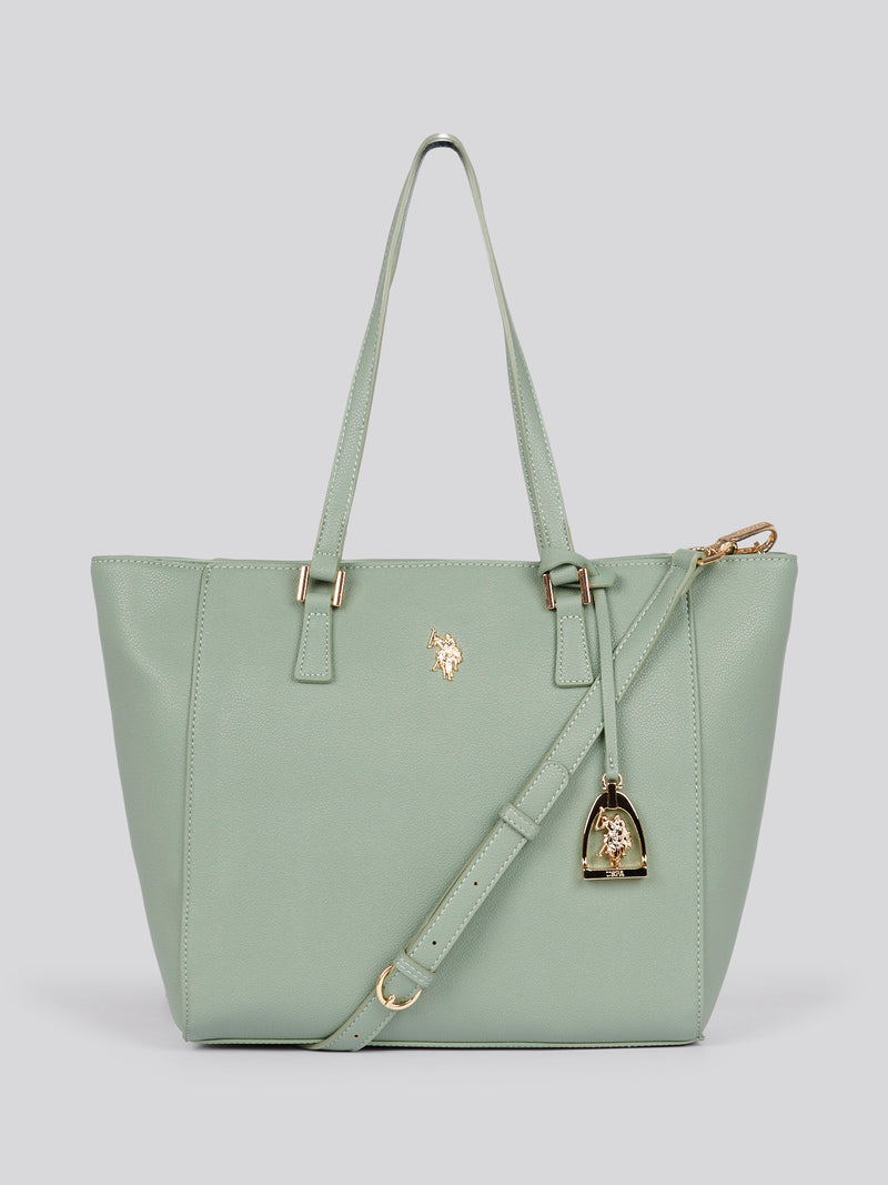 U.S. Polo Assn. Womens Jones Shopping Bag in Sage