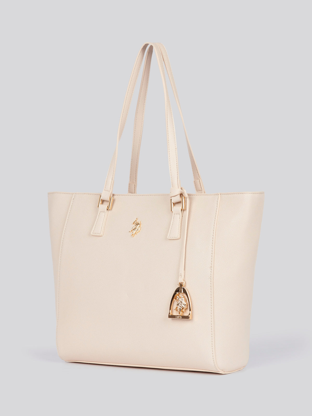 U.S. Polo Assn. Womens Jones Shopping Bag in Powder