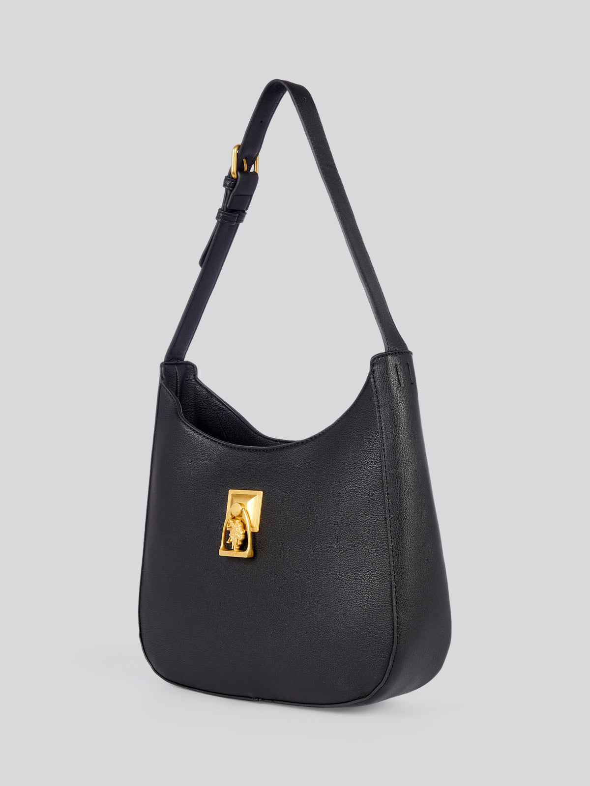 U.S. Polo Assn. Womens Earth Hobo Bag in Black