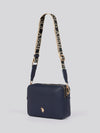 U.S. Polo Assn. Womens New Mansion D-Zip Crossbody Bag in Navy