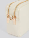 U.S. Polo Assn. Womens New Mansion D-Zip Crossbody Bag in Off White