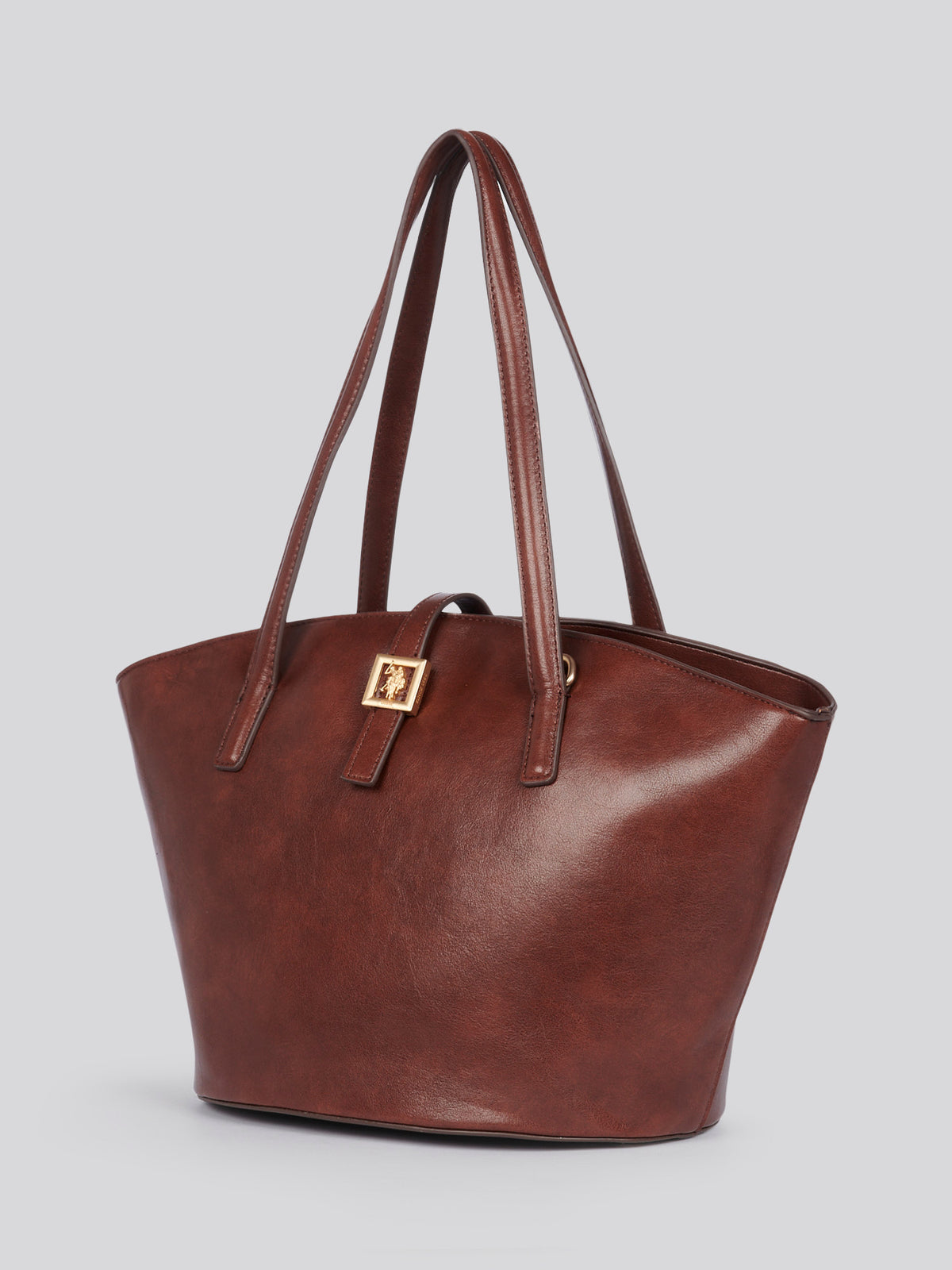 U.S. Polo Assn. Womens Caring Shopping Bag in Brown