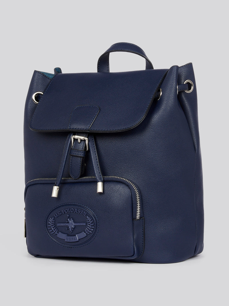 U.S. Polo Assn. Womens Retro Backpack in Navy