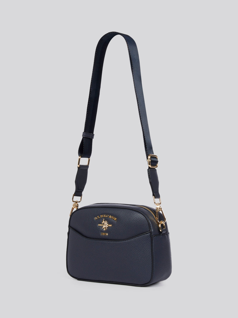 U.S. Polo Assn. Womens Stanford Small Crossbody Bag in Navy