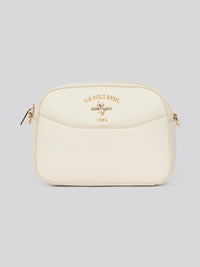 U.S. Polo Assn. Womens Stanford Small Crossbody Bag in Off White