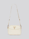 U.S. Polo Assn. Womens Stanford Small Crossbody Bag in Off White