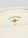 U.S. Polo Assn. Womens Stanford Small Crossbody Bag in Off White