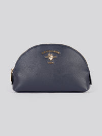 U.S. Polo Assn. Womens Stanford Round Beauty Bag in Navy