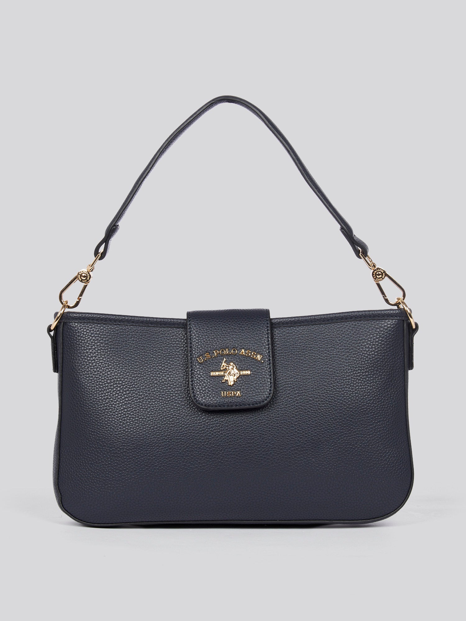 U.S. Polo Assn. Womens Stanford Baguette Bag in Navy