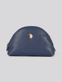 U.S. Polo Assn. Womens Jones Round Beauty Bag in Navy