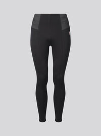 Womens Elasticated Waistband Leggings in Black