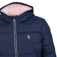 Womens Lightweight Puffer Jacket in Navy Blue