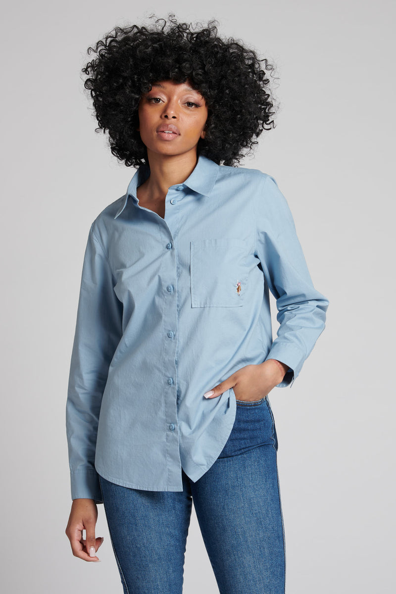 Womens Classic Shirt in Ashley Blue