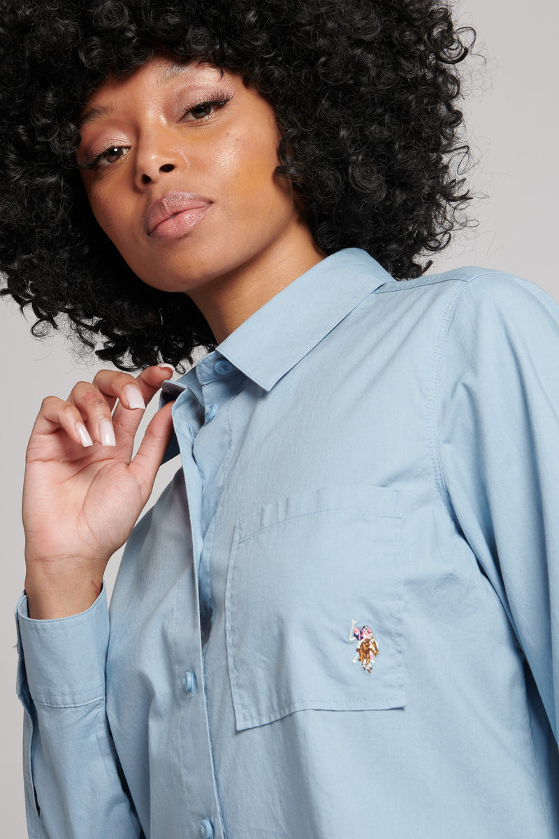 Womens Classic Shirt in Ashley Blue