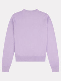 Womens Crew Neck Jumper in Viola