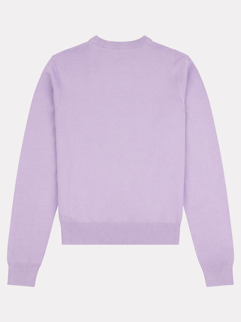 Womens Crew Neck Jumper in Viola