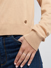 Womens Crew Neck Jumper in Cuban Sand