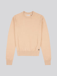 Womens Crew Neck Jumper in Cuban Sand