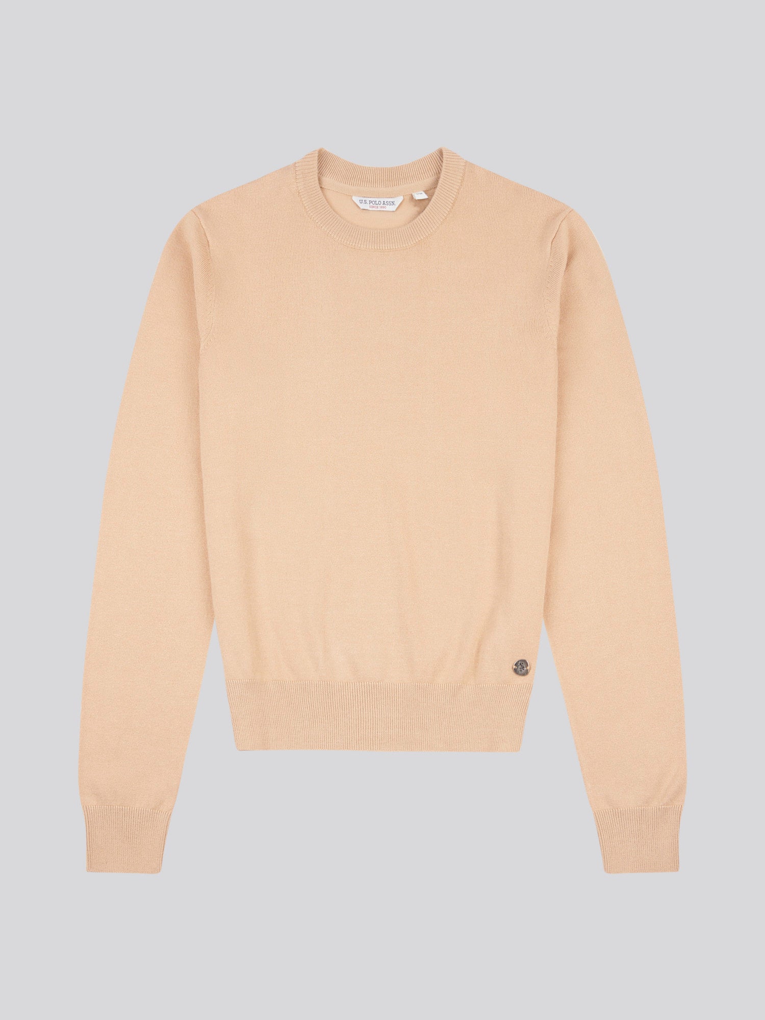 Womens Crew Neck Jumper in Cuban Sand