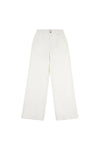 Women's Wide Leg Pleated Trouser in Egret