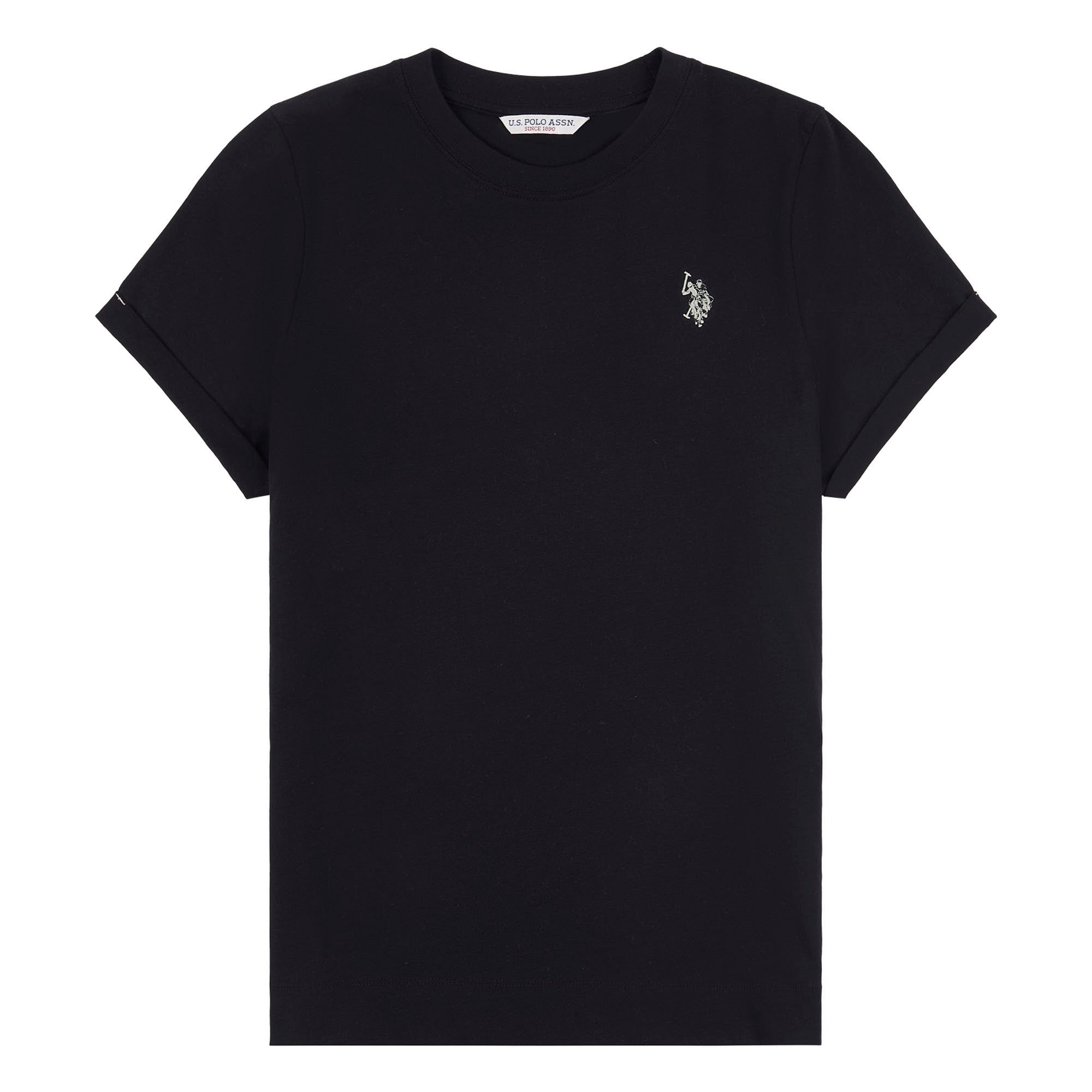 Womens Crew Neck T-Shirt in Black