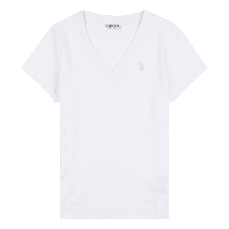 Womens V-Neck T-Shirt in Bright White