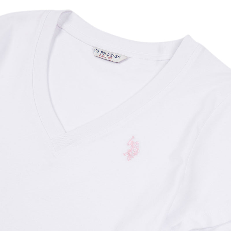 Womens V-Neck T-Shirt in Bright White