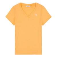 Womens V-Neck T-Shirt in Mock Orange