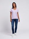 Womens V-Neck T-Shirt in Viola