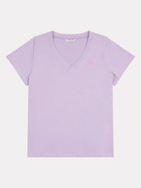 Womens V-Neck T-Shirt in Viola