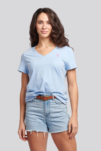 Womens V-Neck T-Shirt in Windsurfer