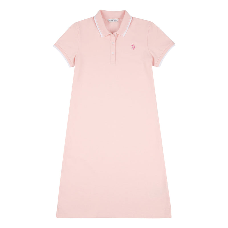 Womens Polo Dress in Crystal Rose