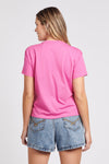 Womens Cropped USPA Logo T-Shirt in Cone Flower